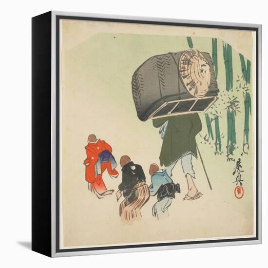 Scene from the Toungue-Cut Sparrow-Shibata Zeshin-Framed Premier Image Canvas