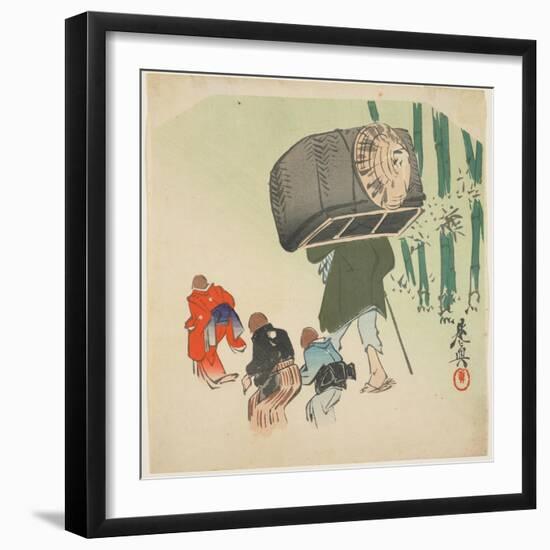 Scene from the Toungue-Cut Sparrow-Shibata Zeshin-Framed Giclee Print