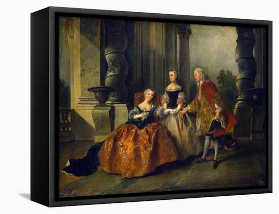 Scene from the Tragedy Le Comte D'Essex by Thomas Corneille, 1734-Nicolas Lancret-Framed Premier Image Canvas