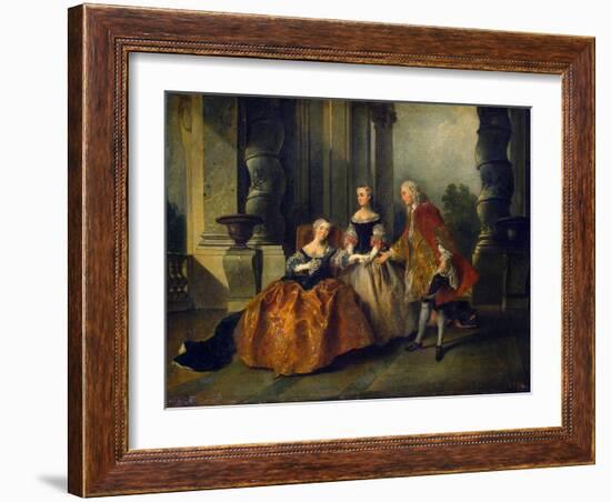 Scene from the Tragedy Le Comte D'Essex by Thomas Corneille, 1734-Nicolas Lancret-Framed Giclee Print