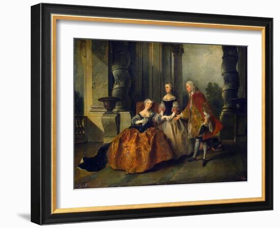 Scene from the Tragedy Le Comte D'Essex by Thomas Corneille, 1734-Nicolas Lancret-Framed Giclee Print