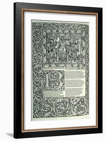 Scene from 'Troilus and Criseyde'-William Morris-Framed Giclee Print