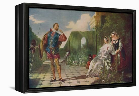 'Scene from ?Twelfth Night? (?Malvolio and the Countess?)', c1840, (c1915)-Daniel Maclise-Framed Premier Image Canvas