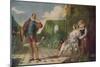 'Scene from ?Twelfth Night? (?Malvolio and the Countess?)', c1840, (c1915)-Daniel Maclise-Mounted Giclee Print