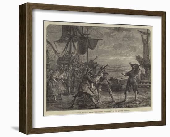 Scene from Wagner's Opera The Flying Dutchman, at the Lyceum Theatre-David Henry Friston-Framed Giclee Print