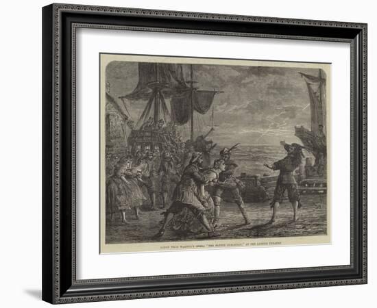 Scene from Wagner's Opera The Flying Dutchman, at the Lyceum Theatre-David Henry Friston-Framed Giclee Print