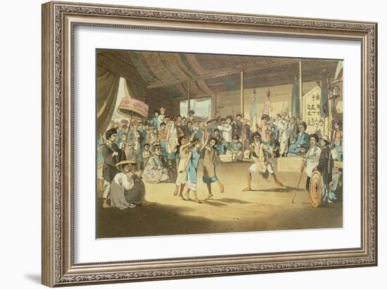 Scene in a Cochin-Chinese Opera, Plate 13 from 'A Voyage to Cochinchina' by John Barrow-William Alexander-Framed Giclee Print
