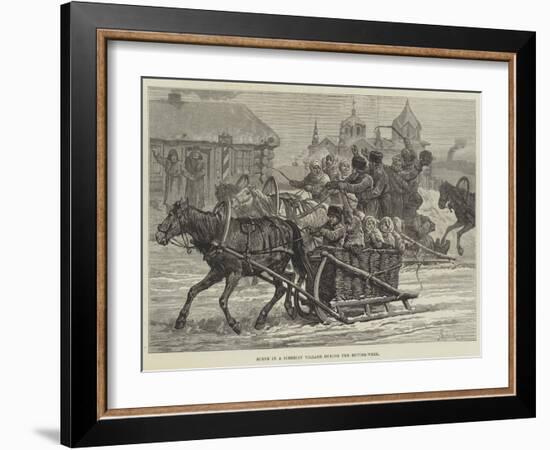 Scene in a Siberian Village During the Butter-Week-Johann Nepomuk Schonberg-Framed Giclee Print