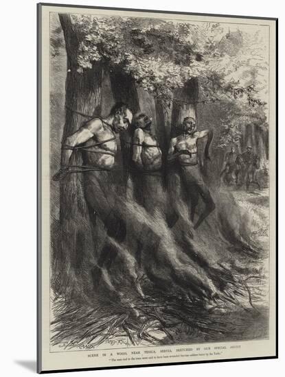 Scene in a Wood, Near Tesica, Servia-Godefroy Durand-Mounted Giclee Print