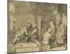 Scene in an Inn-Adriaen Brouwer-Mounted Lithograph