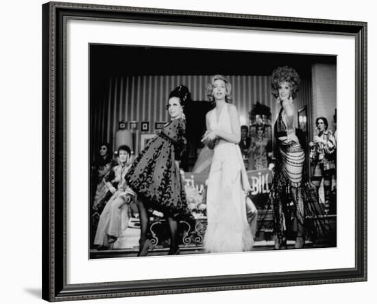 Scene in "Applause," Staring Lauren Bacall-John Dominis-Framed Premium Photographic Print