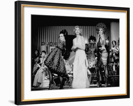 Scene in "Applause," Staring Lauren Bacall-John Dominis-Framed Premium Photographic Print