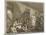 Scene in Bedlam Asylum-William Hogarth-Mounted Art Print