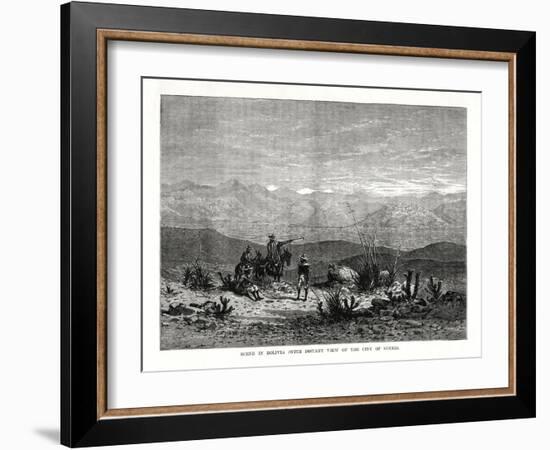 Scene in Bolivia, 1877-null-Framed Giclee Print