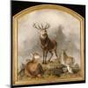 Scene in Braemar - Highland Deer-Edwin Henry Landseer-Mounted Giclee Print