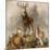 Scene in Braemar, Highland Deer-Edwin Henry Landseer-Mounted Giclee Print