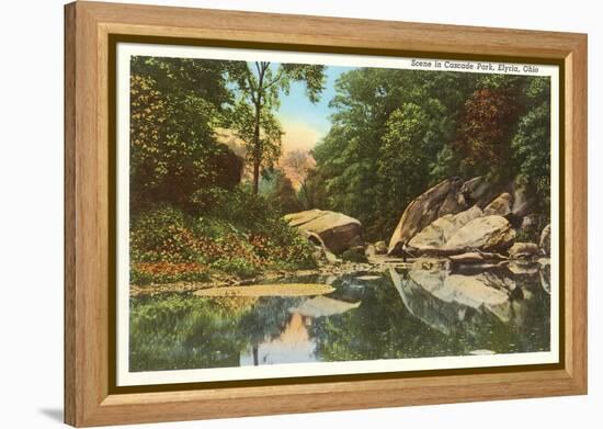 Scene in Cascade Park, Elyria, Ohio-null-Framed Stretched Canvas