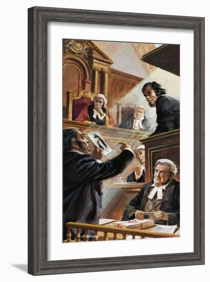 Scene in Court-Andrew Howat-Framed Giclee Print