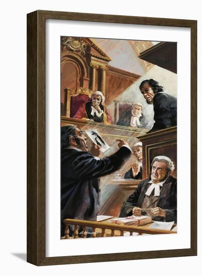 Scene in Court-Andrew Howat-Framed Giclee Print