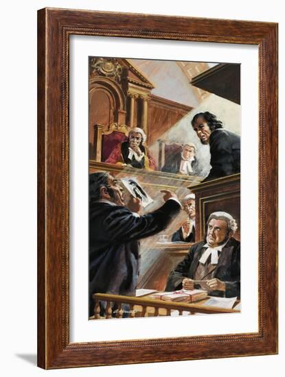 Scene in Court-Andrew Howat-Framed Giclee Print