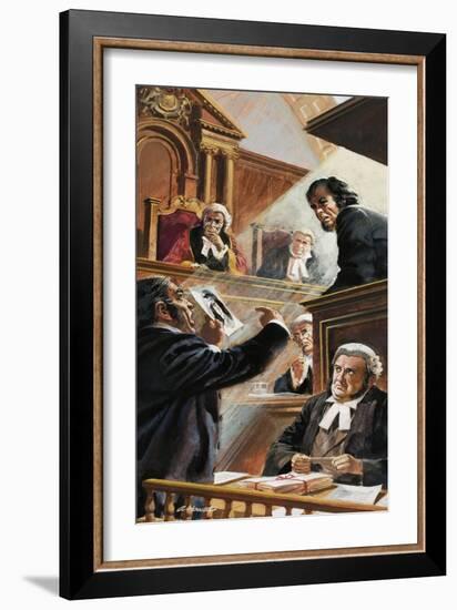 Scene in Court-Andrew Howat-Framed Giclee Print