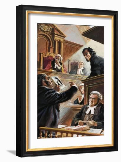 Scene in Court-Andrew Howat-Framed Giclee Print