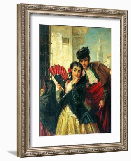 Scene In Spain, Near Seville, c.1853-John-bagnold Burgess-Framed Giclee Print