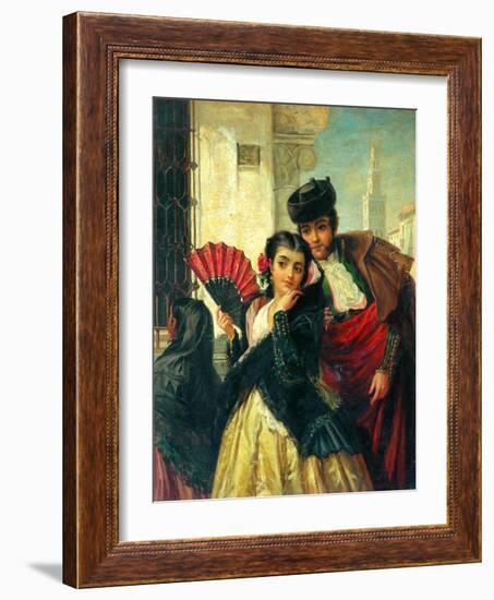 Scene In Spain, Near Seville, c.1853-John-bagnold Burgess-Framed Giclee Print