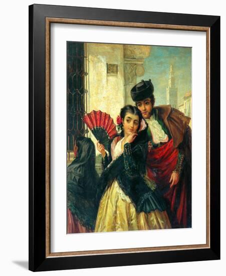 Scene In Spain, Near Seville, c.1853-John-bagnold Burgess-Framed Giclee Print