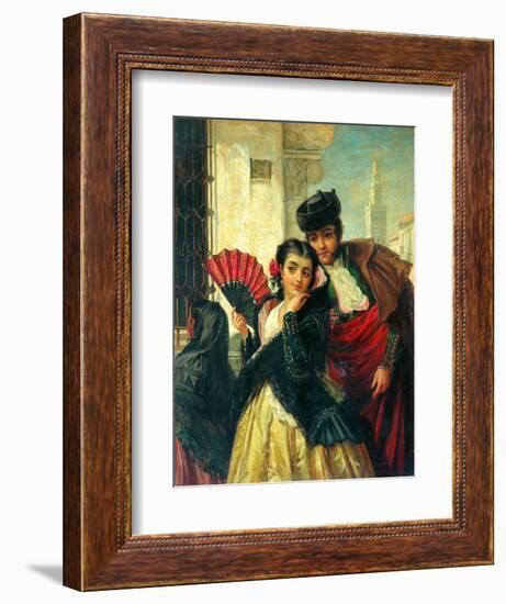 Scene In Spain, Near Seville, c.1853-John-bagnold Burgess-Framed Giclee Print