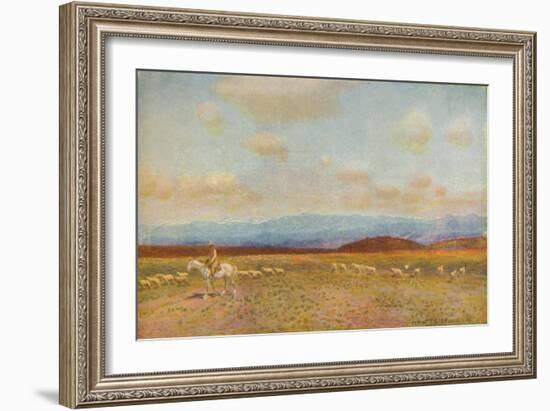 'Scene in the Australian Middle Lowlands', 1924-Unknown-Framed Giclee Print