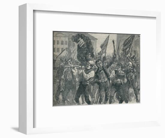 Scene in the Belfast riots, 19th century (1906)-Unknown-Framed Giclee Print