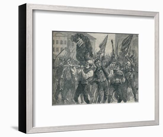 Scene in the Belfast riots, 19th century (1906)-Unknown-Framed Giclee Print