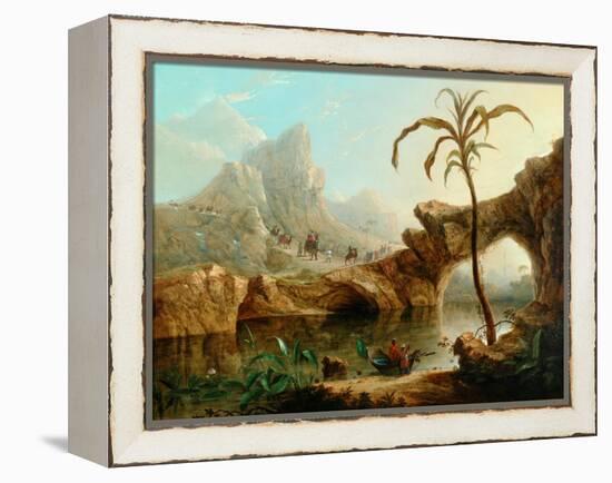 Scene In The Himalayas-William Daniell-Framed Premier Image Canvas
