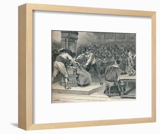 Scene in the House of Commons: the Speaker coerced, 1629 (1905)-Unknown-Framed Giclee Print