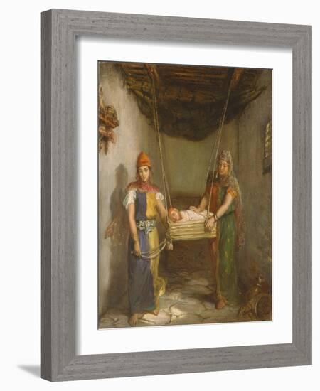 Scene in the Jewish Quarter of Contantine, 1851-Theodore Chasseriau-Framed Giclee Print