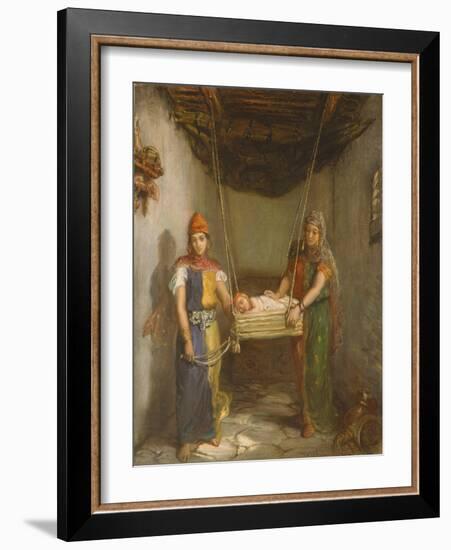 Scene in the Jewish Quarter of Contantine, 1851-Theodore Chasseriau-Framed Giclee Print