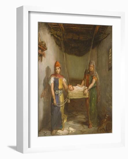 Scene in the Jewish Quarter of Contantine, 1851-Theodore Chasseriau-Framed Giclee Print