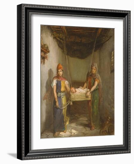 Scene in the Jewish Quarter of Contantine, 1851-Theodore Chasseriau-Framed Giclee Print