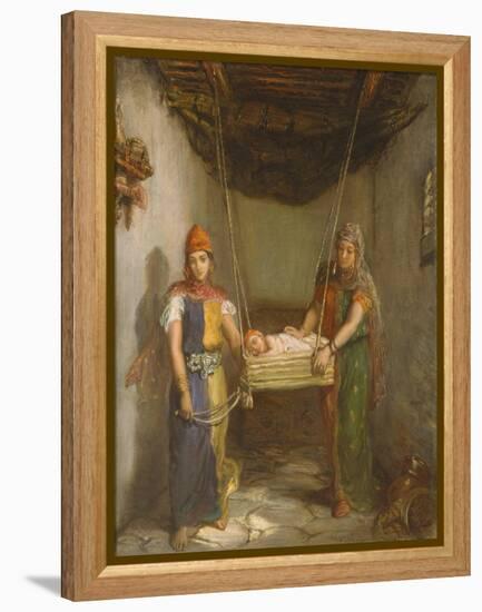 Scene in the Jewish Quarter of Contantine, 1851-Theodore Chasseriau-Framed Premier Image Canvas