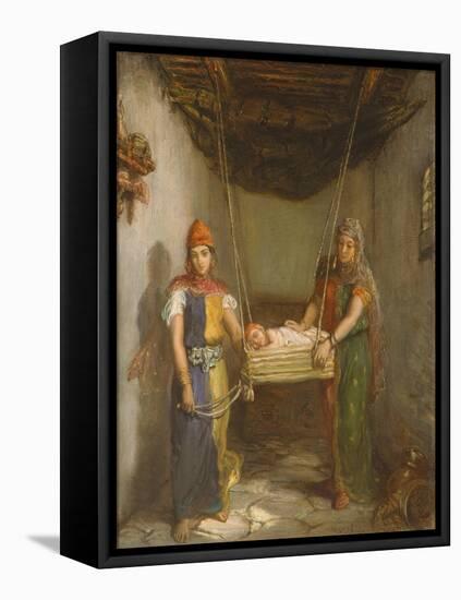 Scene in the Jewish Quarter of Contantine, 1851-Theodore Chasseriau-Framed Premier Image Canvas