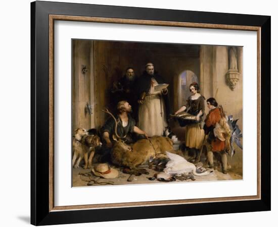 Scene in the Olden Time at Bolton Abbey, C.1834-Edwin Henry Landseer-Framed Giclee Print