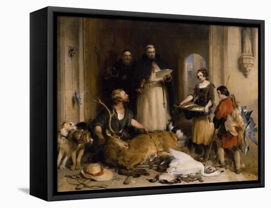 Scene in the Olden Time at Bolton Abbey, C.1834-Edwin Henry Landseer-Framed Premier Image Canvas