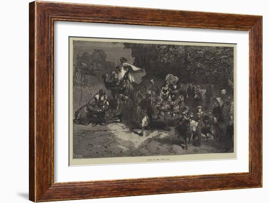 Scene in the Paris Zoo-null-Framed Giclee Print