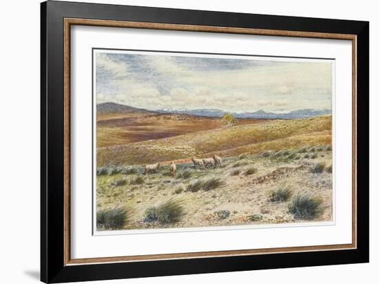 Scene in the Snowy Mountains Near Canberra-Percy F.s. Spence-Framed Art Print