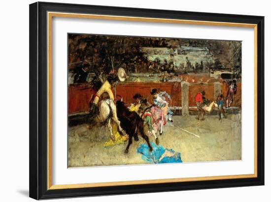 Scene of Bullfight-Fortuny y Marsal Mariano-Framed Giclee Print