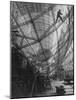 Scene of Construction of Graf Zeppelin at Fabrication Plant-null-Mounted Photographic Print