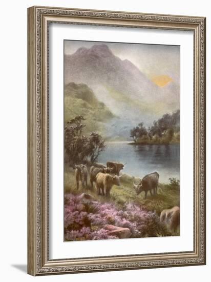 Scene of Countryside in Scotland-null-Framed Giclee Print