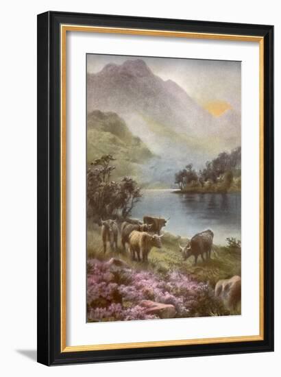 Scene of Countryside in Scotland-null-Framed Giclee Print