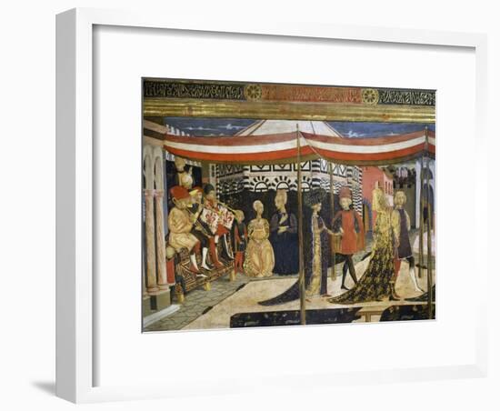 Scene of Dancing-Giovanni Di Ser Giovanni-Framed Giclee Print